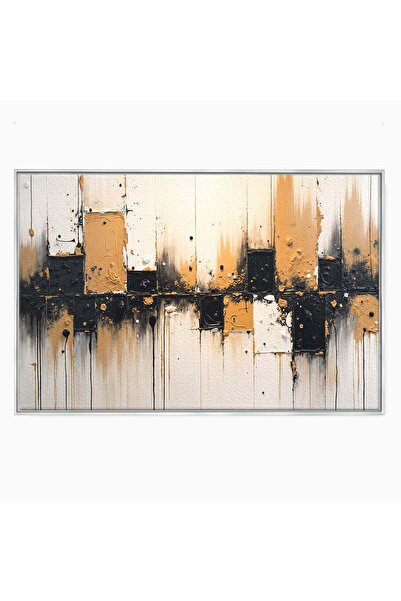 Luxcanva Tablou Canvas Abstractie Eleganta 120x80 cm cu Rama Argintiu Abstrac...