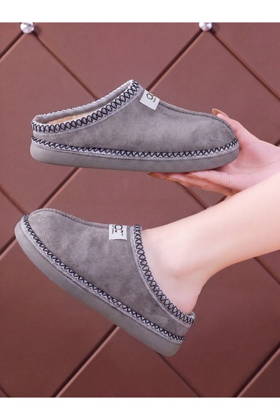FootFrenzy Ženske kućne papuče sa krznenom podstavom, tople čizme za dom, udo...