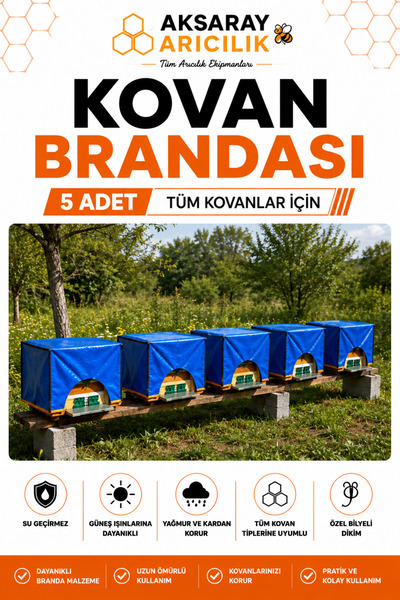 Aksaray Arıcılık Arı Kovanı Brandası 5 Adet Kovanı Örtüsü Kovanı Çadırı Kovan...