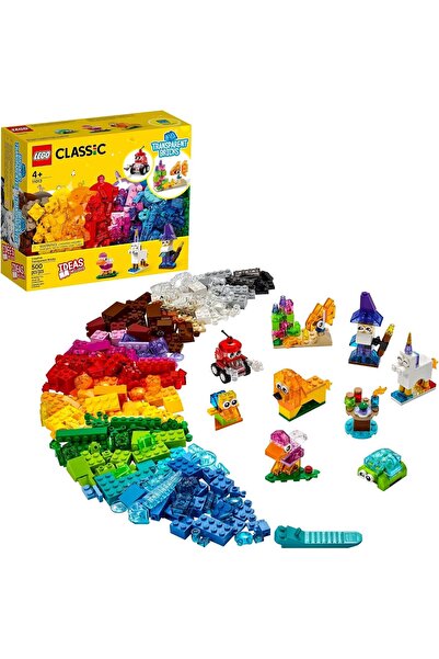 LEGO Classic Creative Transparent Bricks Building Set 11013 with Transparent ...