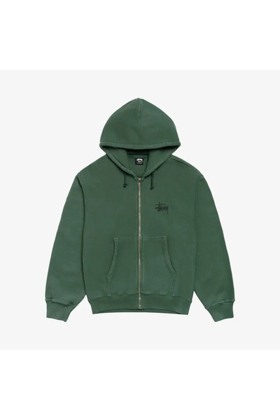 Stussy Basic Stüssy Pig Dyed Ziphood 'Pine' Juststep