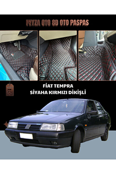 FEYZA OTO FİAT TEMPRA SERİSİ 8D PREMİUM KAYMAZ TABAN ARACA ÖZEL HAVUZLU DERİ ...