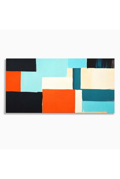Luxcanva Tablou Canvas Abstract Geometric 120x60 cm pe Sasiu Lemn Abstract Ge...