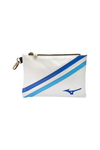 MIZUNO Rb Track Zip Tote Unisex Golf Handbag Blue / White