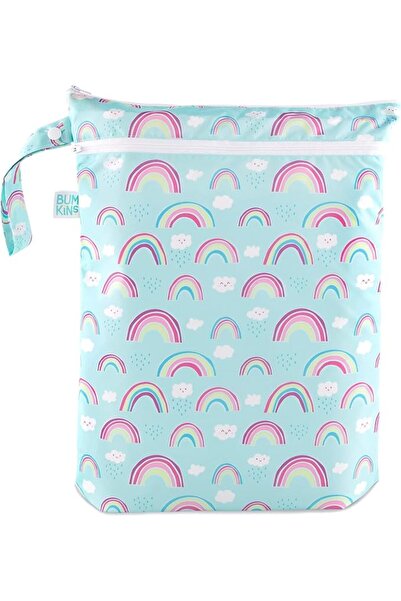 Bumkins Waterproof Wet Bag, Washable, Reusable for Travel, Beach, Pool, Strol...