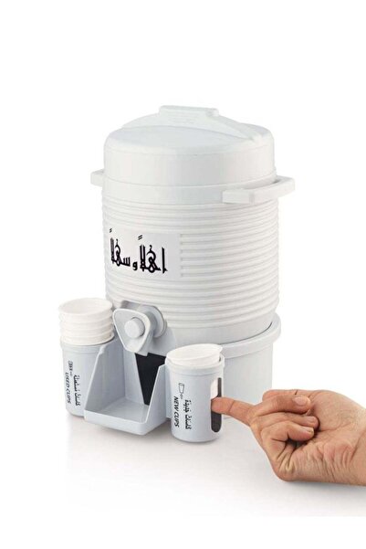 Generic Zamzam Grey Cooler 2L with Dispenser and Cups