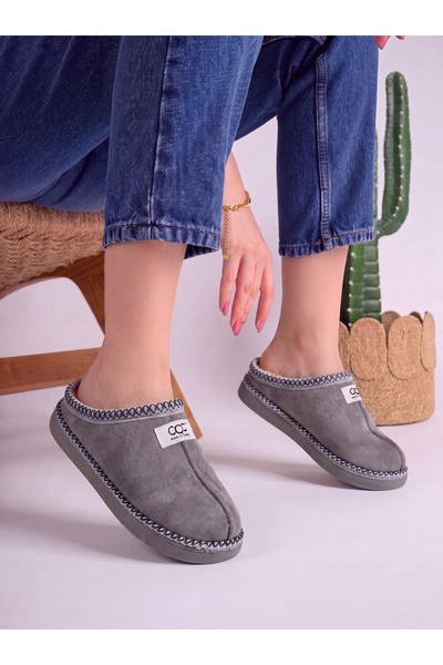 FootFrenzy Women's Fur-Lined House Slippers, Warm Plush-Soled Winter Comfortable Home Shoes