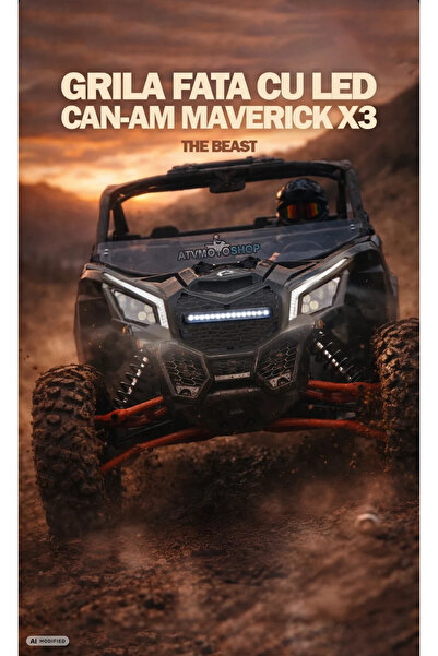 The Beast GRILA FATA CU LED INTEGRAT CAN-AM MAVERICK X3