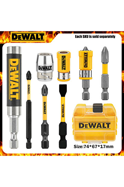 Choice8 8 Bit Set DEWALT PH2 57MM 89MM SL8 57MM HSS Bit Silver/Yellow Sleeve ...