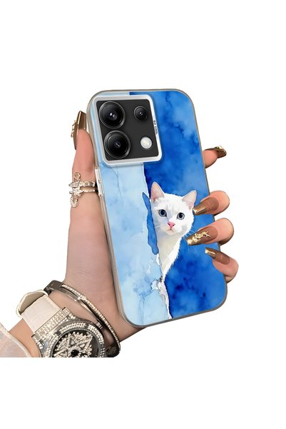 ucuc For Xiaomi Redmi Note 13 Pro 5g Compatible Cute White Cat Pattern Acryli...