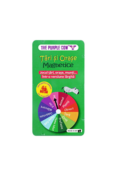 Purple Cow Tari si Orase, joc magnetic pentru calatorii