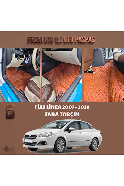 FEYZA OTO FİAT LİNEA SERİSİ 2007 - 2018 ARASI 8D PREMİUM KAYMAZ TABAN ARACA Ö...