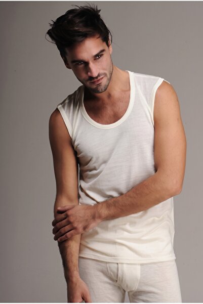 Hasyün Men's Merino Wool Slim Sweat-Wicking Sleeveless Thermal Undershirt