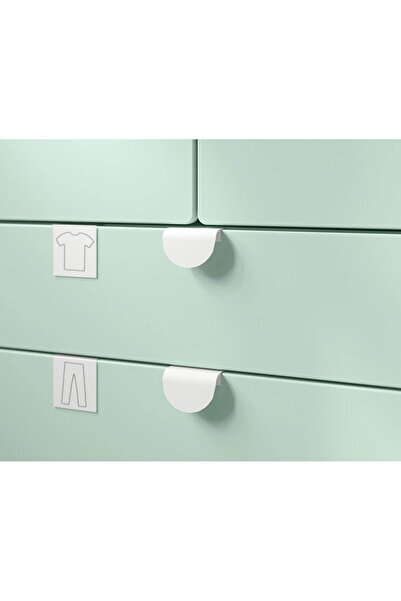 2 Adet Metal Dolap Kulpu 6x4 Cm Geçmeli Düz Dolap Çekmece Kulpu Beyaz Kulp I.k:e.a