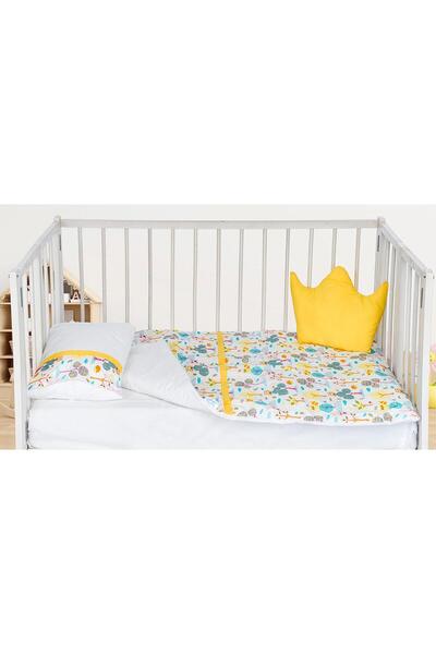 Aras Bebe Cotton 5 Piece Sleeping Set - Yellow