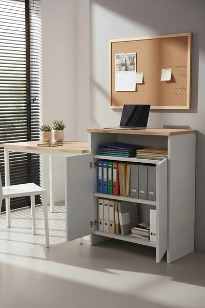 KODIGU Çok Amaçlı Ofis Dolabı | 77cm Yükseklik 60cm Genişlik 36cm Derinlik