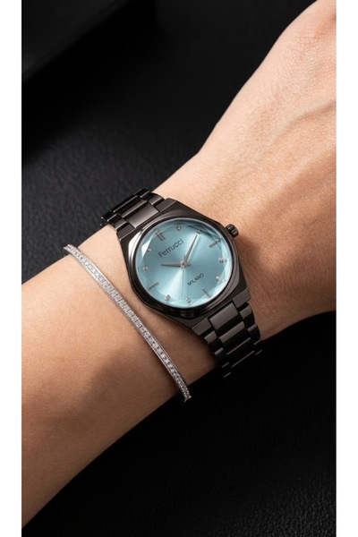 Ferrucci Fc.03378M.06 Blue Dial Steel Women's Wristwatch