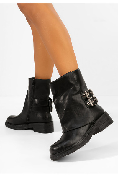 B T Shoes Ghete inalte Clariella negre