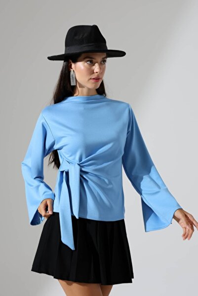 Sabr Women's Modal Tie-Detail Spanish Sleeve Blouse