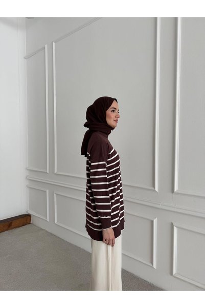 inspiration سترة مون كاواي باللون البني