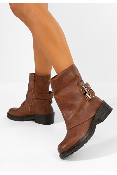 B T Shoes Ghete inalte Clariella camel