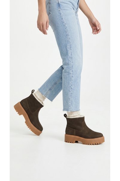 Timberland Kadın Bot Sıcak Astarlı Platform Taban Kışlık Günlük Outdoor Rahat Konforlu Model TB0A283GW011