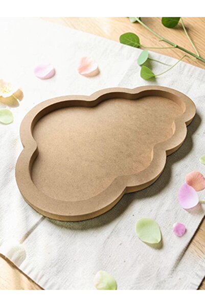 Generic Brand Dizajn mehurića Drveni ukras za zid u obliku oblaka – Širina: 4...