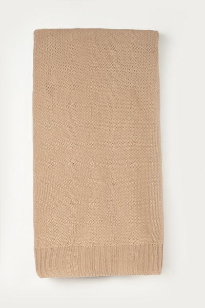 VAUVA 100% Cotton Knitwear Baby Blanket - Thessaloniki Knitted Soft Baby Stro...