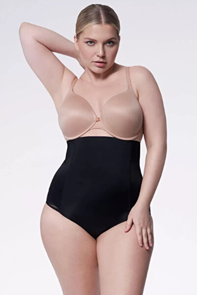 Julimex Chiloti modelatori cu talie foarte inalta si plasa, 141 Mesh - Nero, S