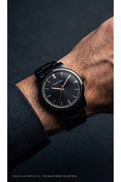 Frank Alex Fa.G11519B.04 Black Color Steel Men's Wristwatch