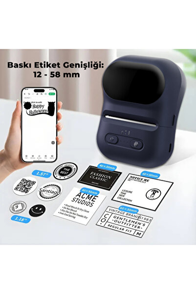 idragon Taşınabilir Termal Barkod ve Etiket Yazıcı - Android ve iOS Uyumlu