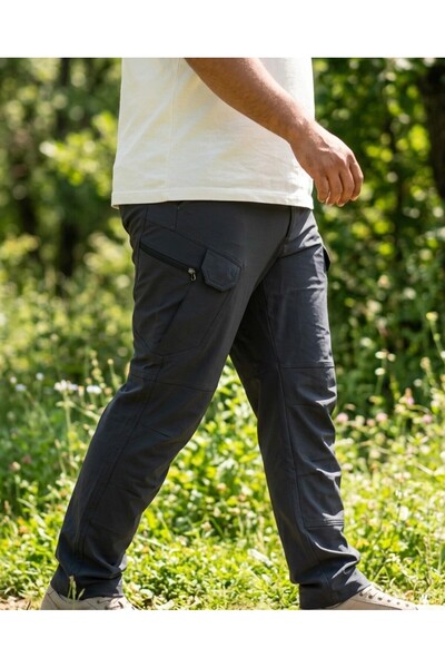 Genel Markalar ERKEK BATTAL BOY EN BOY LİKRALI OUTDOOR PANTOLON Antrasit