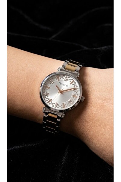 Ferrucci Fc.14587M.05 Stone Dial Steel Women's Wristwatch