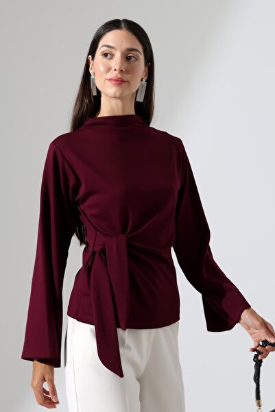 Sabr Women's Modal Tie-Detail Spanish Sleeve Blouse
