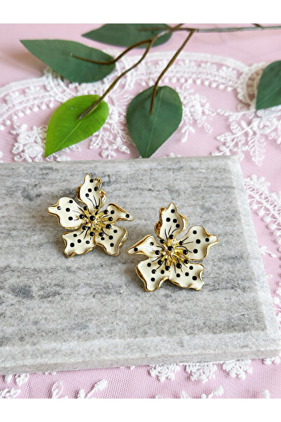 FLAWSOME JEWELRY STORE Flower Shaped Spotted Non Tarnish Non Allergenic Pinte...