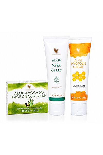 Lovisah Aloe Vera Gelly, Aloe Propolis Cream & Aloe Avocado Face and Body Soa...