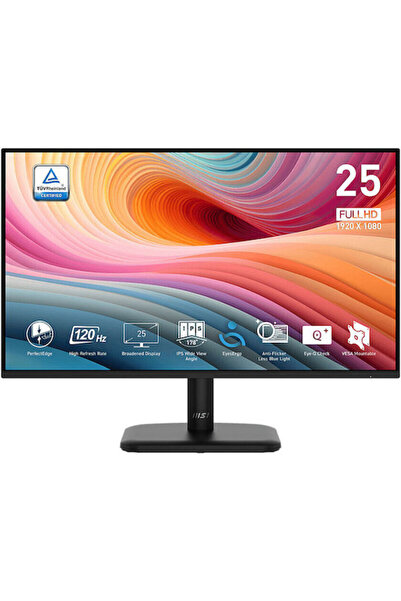 MSI PRO MP251LDE E2 Οθόνη IPS 24.5 " FHD 1920x1080 με χρόνο απόκρισης 4ms GTG