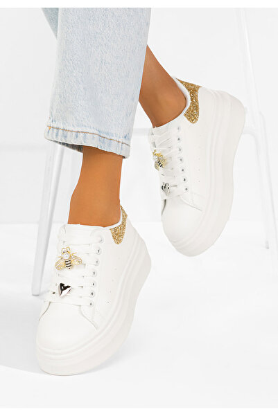 B T Shoes Sneakers cu platformă Medelia V2 albi