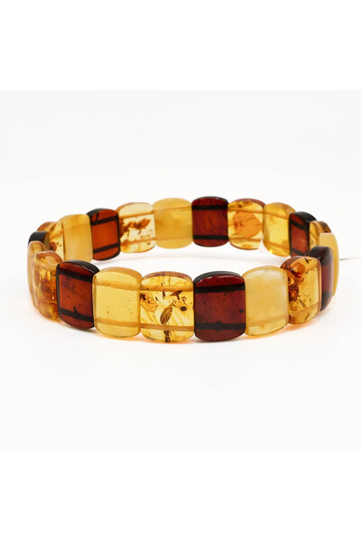 Generic Brand Mackintosh Amber Bracelet – Multicolor Square Beads 10g