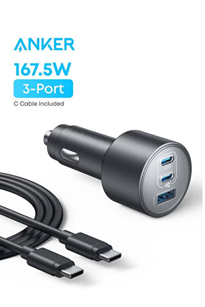 Generic Brand ANKER Nano Car Charger 167.5W Max – 3-Port Fast Car Charger wit...