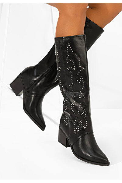 B T Shoes Cizme western dama Nymeria negre