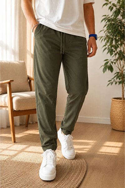 Edwox Men's Jogger Pants Green Cd254