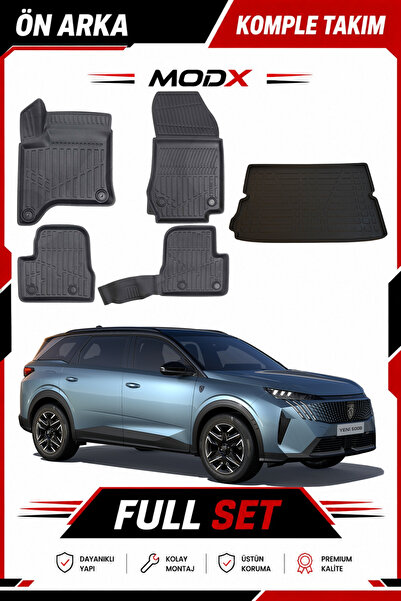 MODxAUTO PEUGEOT 5008 2026 MODEL HYBRID 5D HAVUZLU PASPAS + 3D BAGAJ HAVUZU P...
