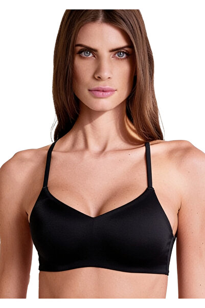 lormar Sutien T-shirt, LORMAR, 85B UE, negru, fara sarma, microfibra matasoas...