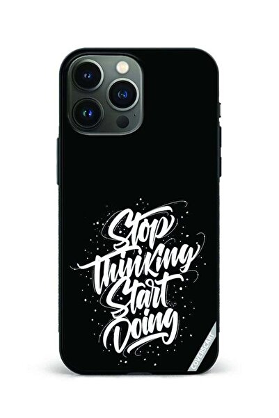 Coverscart Protective Case Cover For Apple iPhone 13 Pro Stop Thinking Start ...