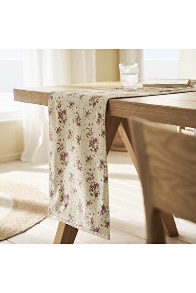 Gofis Home Μοκέτα 349 Καλίνα Εκρού-Μωβ 40x160