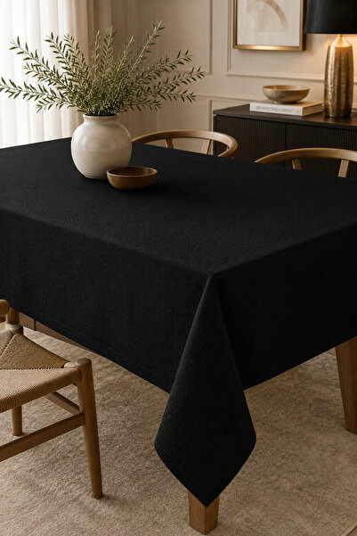 Befahomes Linen Touch Haki Yeşil Collection Keten Görünümlü Düz Renk Polyeste...
