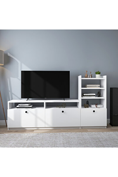 IRMAK MOBİLYA Çok Amaçlı Modern Raflı ve Dolaplı Uğur TV Ünitesi / Çok Amaçlı Konsol