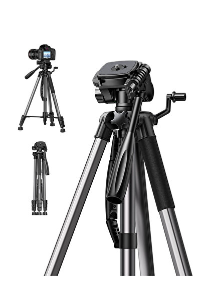Ugreen Profesyonel 175cm Kamera ve Telefon Tripodu ,360° Ayarlanılabilir Trip...