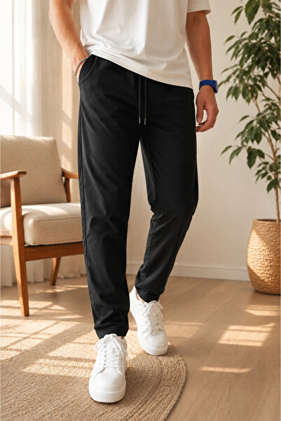 Edwox Men's Jogger Pants Black Cd254